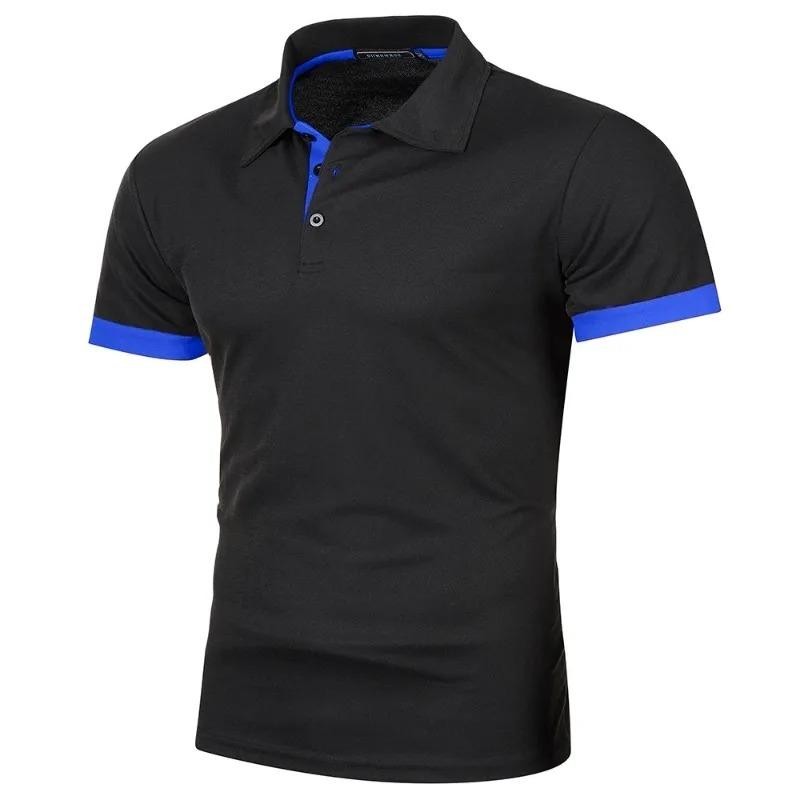 Summer Mens Short Sleeve Polo Shirts Lightweight Lapel Streetwear Breathable . gallery
