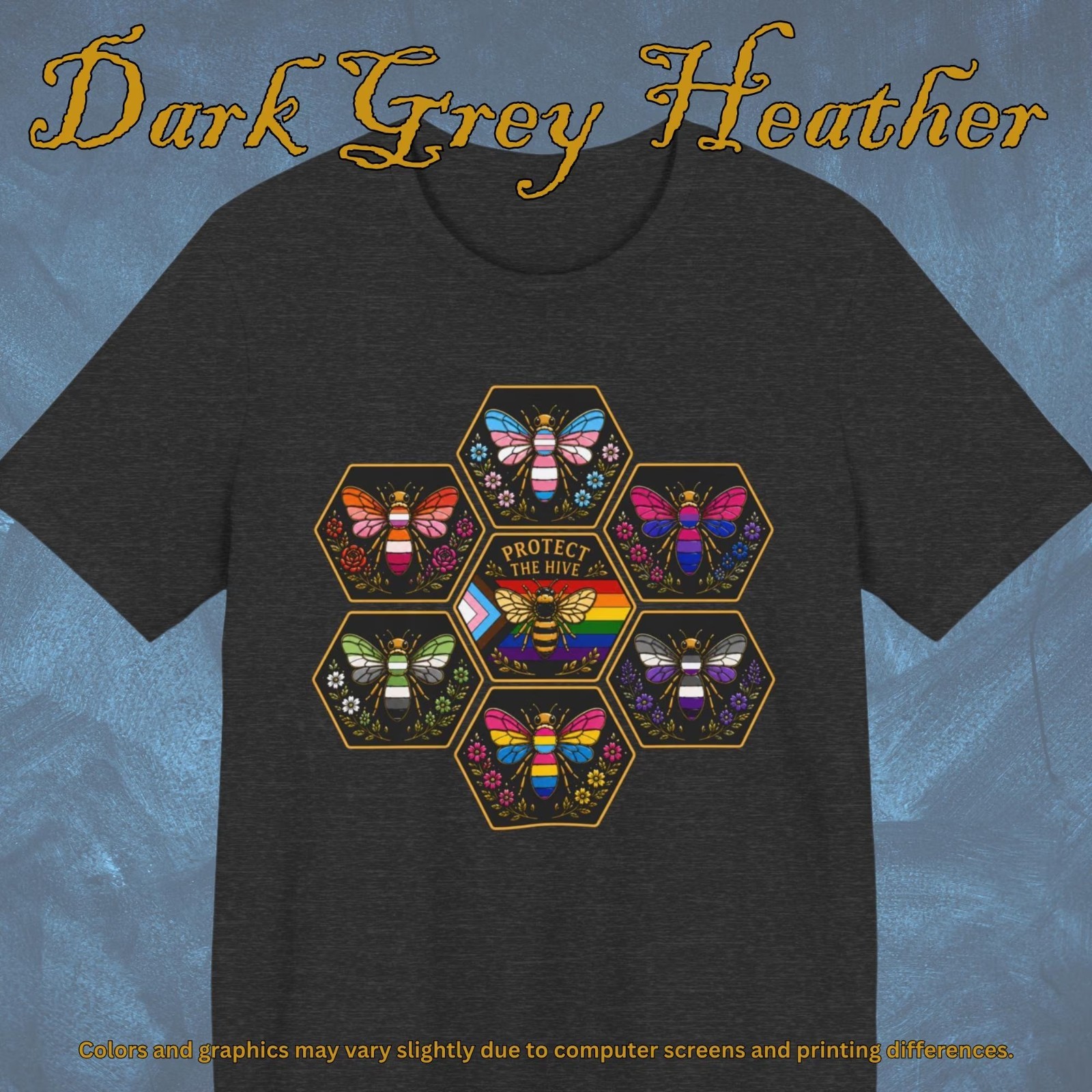 Protect the Hive Pride Shirt, LGBTQ Bee T Shirt, Queer Community Tee T-Shirt gallery
