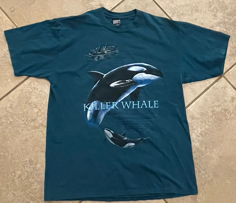 Vintage Y2K Killer Whale Sea World San Diego T-shirt XL gallery