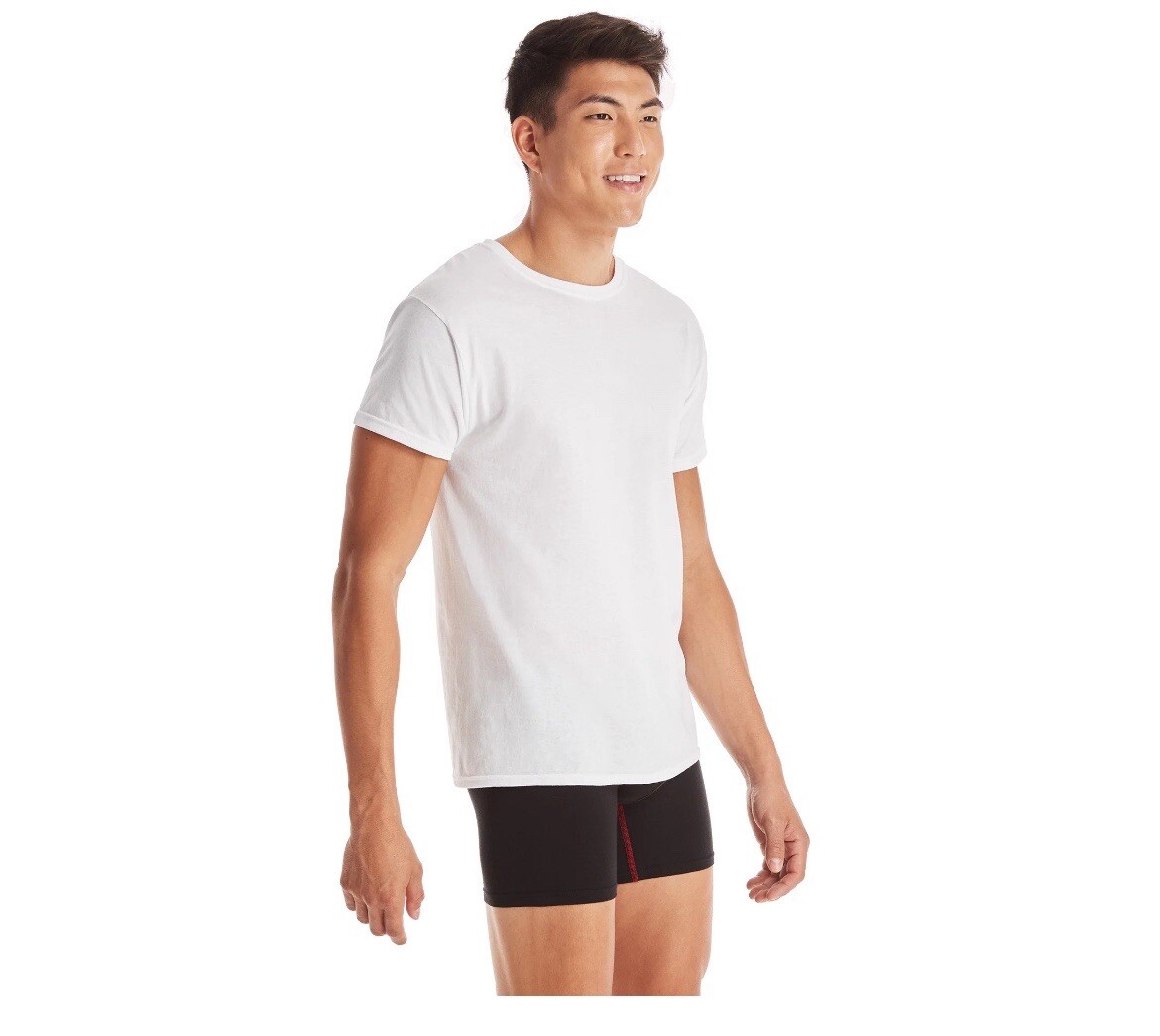 Hanes 2135Z0 T-Shirt for Men, Size L - White gallery