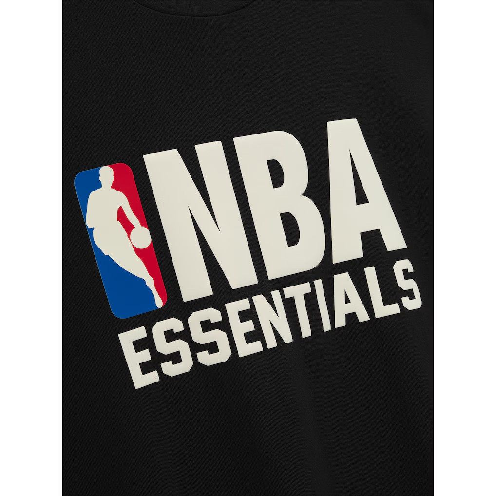 Fear of God NBA Essentials 90s Tee Black Unisex Streetwear Graphic Shirt gallery