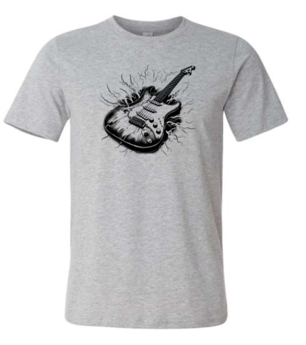 Lightning Guitar Tee - Choose Your Size & Color! gallery
