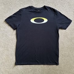 Oakley Men’s Ellipse Gradient T-Shirt O-Bold Blackout XL Yellow to White Ombre