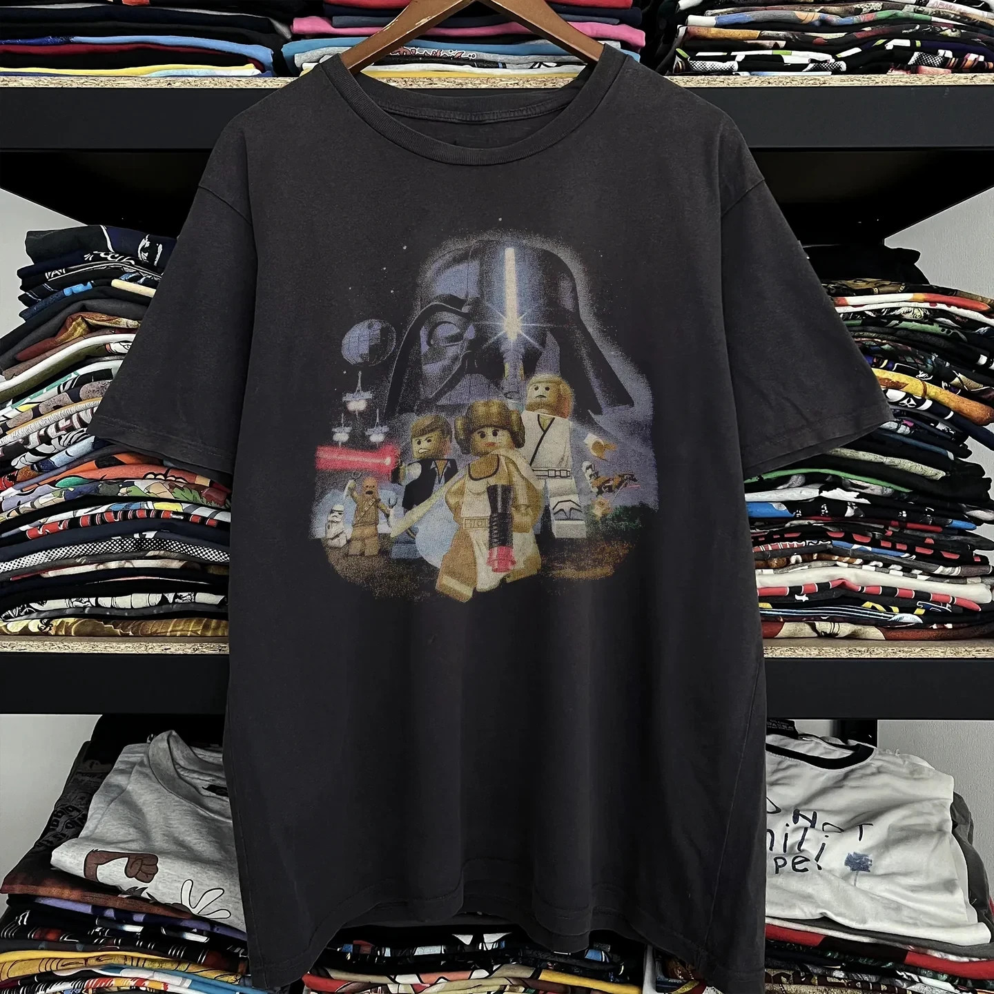 Vintage Lego Stars Wars Darth Vader Black T-Shirt Gift For Fan S-5XL HM1633 gallery