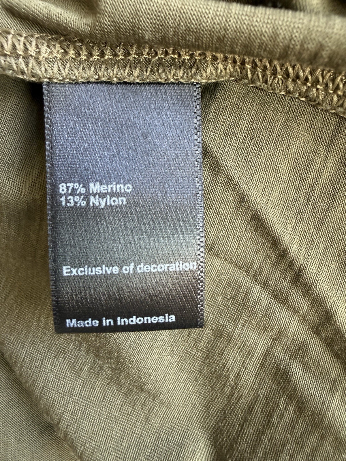 Huckberry Proof Men’s 72-Hour Merino Wool Pocket T-Shirt (Dark Olive / Size L) gallery