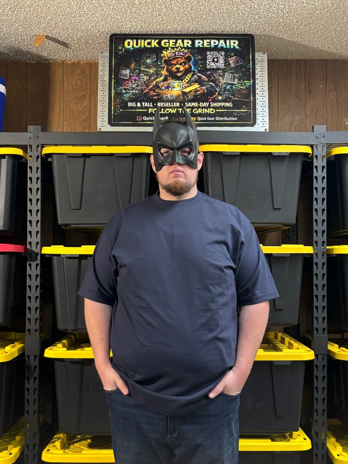 Shaka Wear Heavyweight Tall T-Shirt Big & Tall 3XLT Navy Long Length Tee gallery