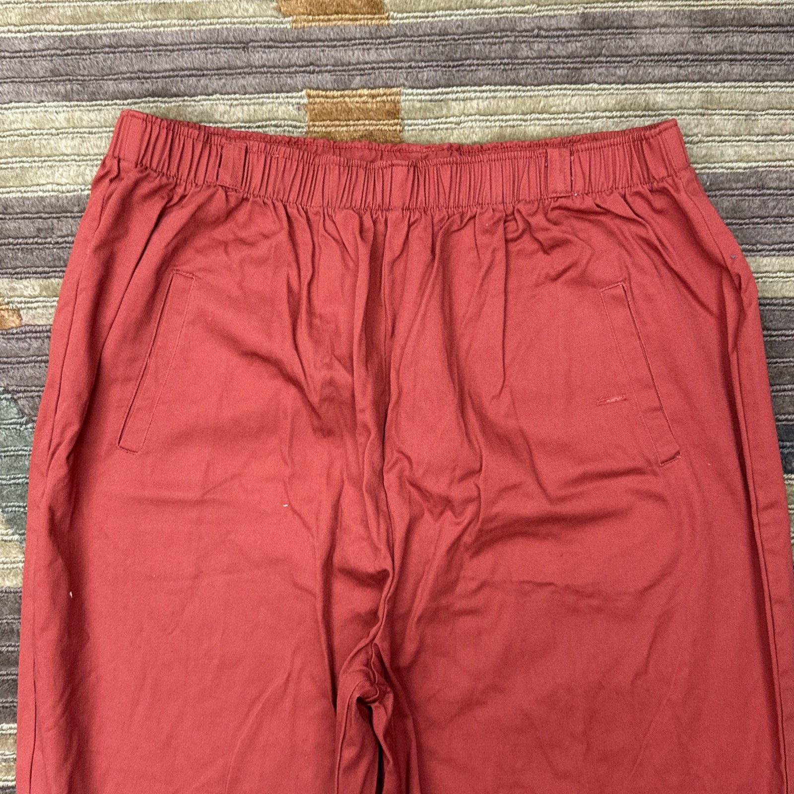 Picket And Post Orange Casual High Rise Elastic Waist Pants Women's Size 16 gallery