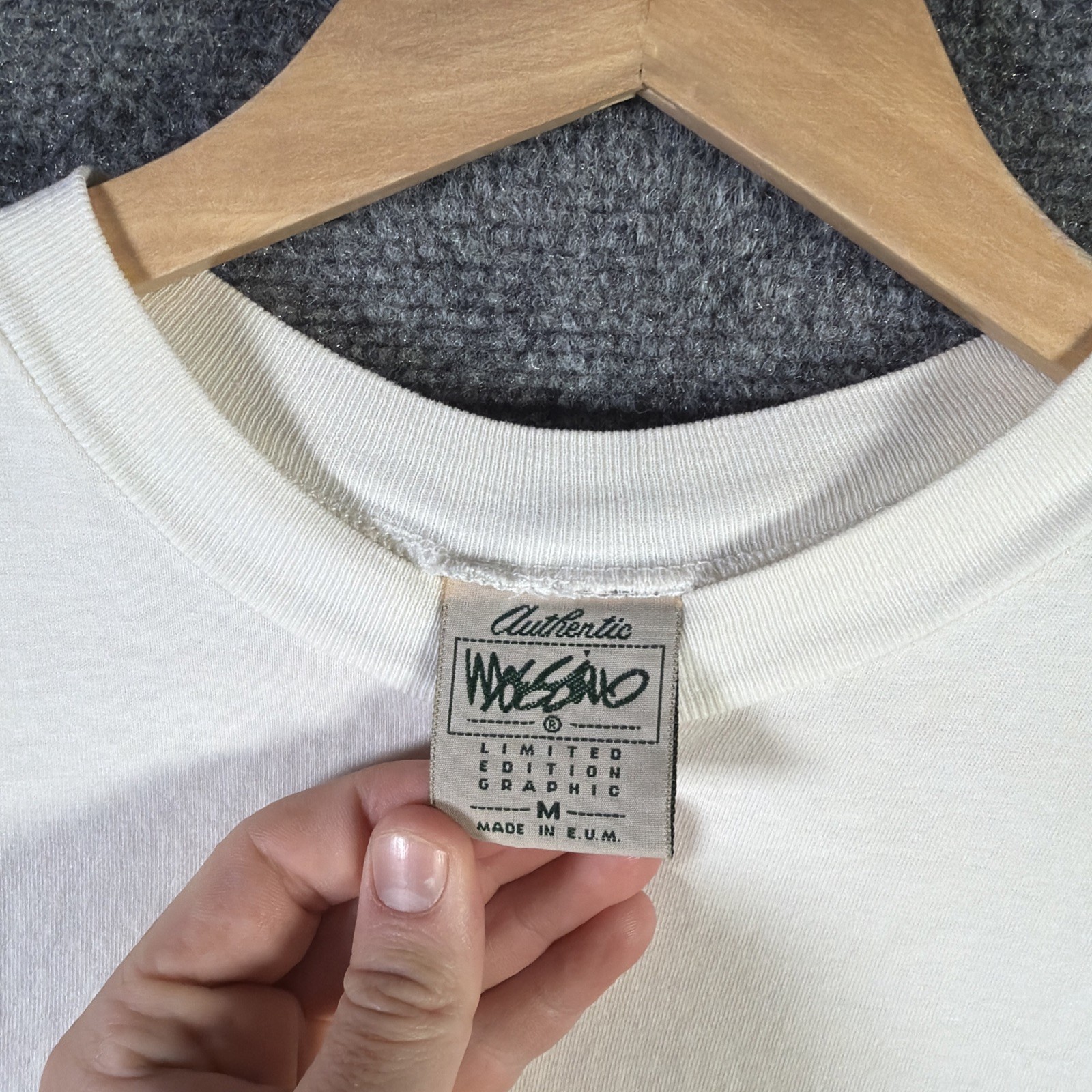 Vintage Mossimo Shirt Mens Medium White 90s Stussy Sun Abstract Art Skate Surf gallery