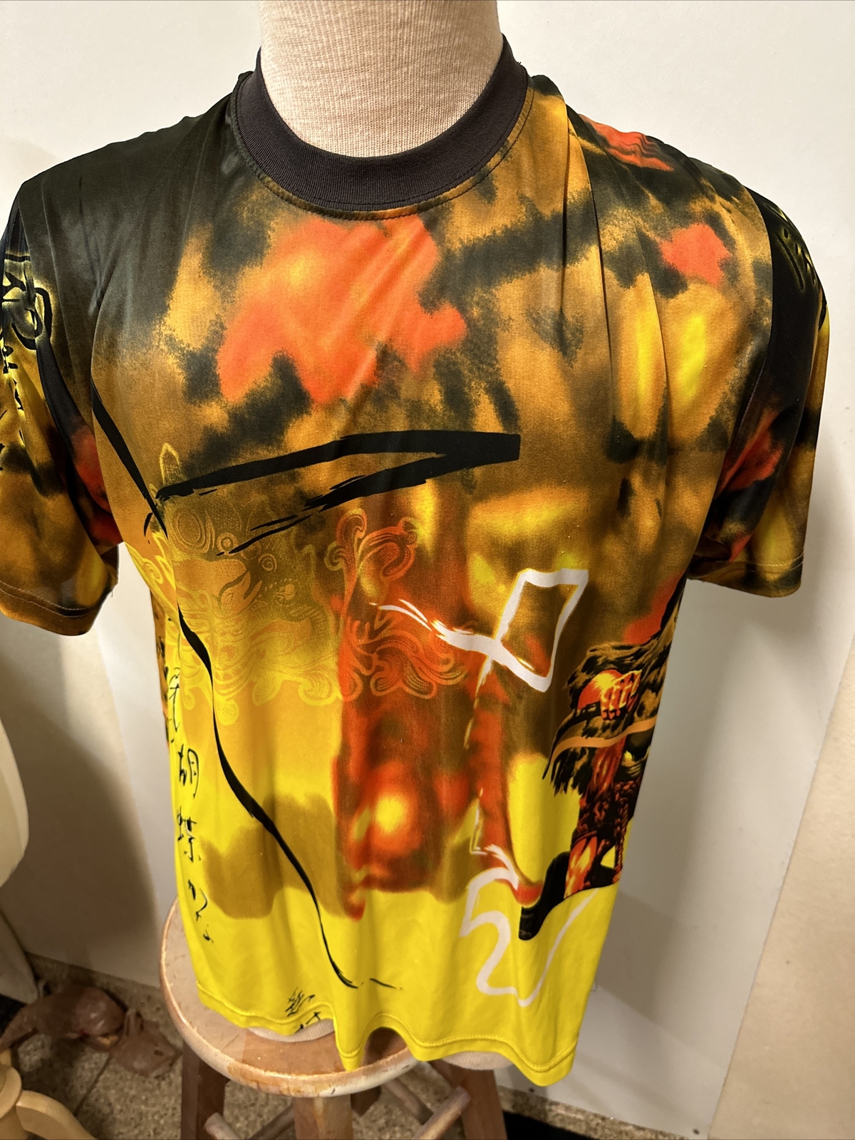 SPEED DEMON Asian warrior Flames Super SS T-Shirt Large RN52469 gallery