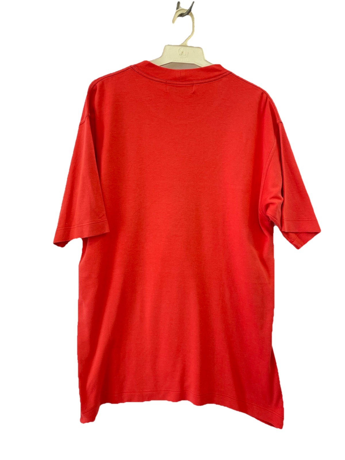 H30#Vintage ICEBERG Italy Red Graphic Paint Tube Embroidered T-Shirt Size L gallery