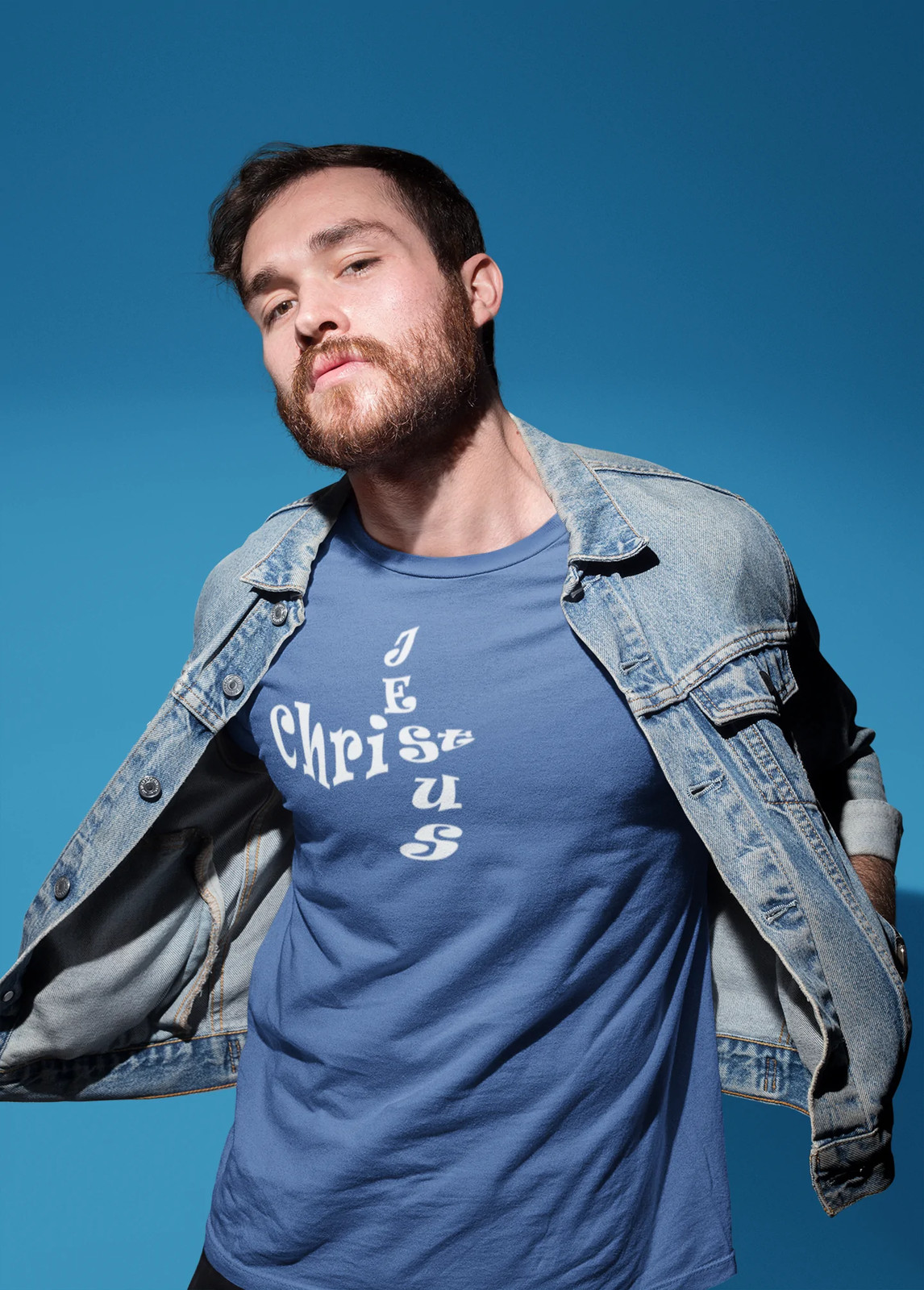 Next Level 3600 Soft Cotton Tee “Jesus Christ” White Font sp