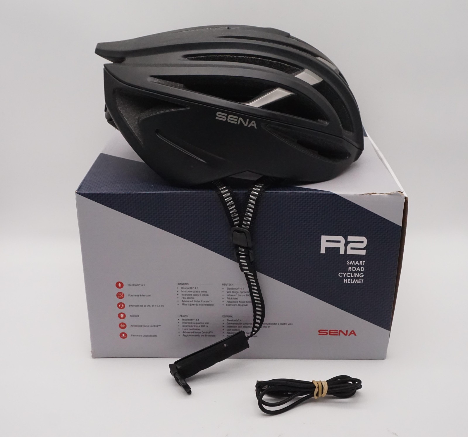 Sena SP81 R2 Smart Bike Helmet Size L 59 – 63cm With Bluetooth Black TESTED