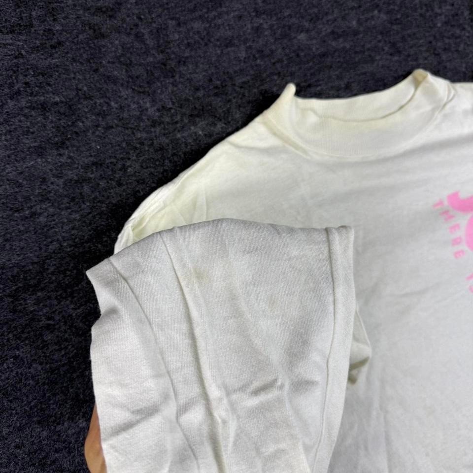 VTG 90's Nike White Long-sleeve Shirt Mens Sz L Pink Logo Spell-out gallery
