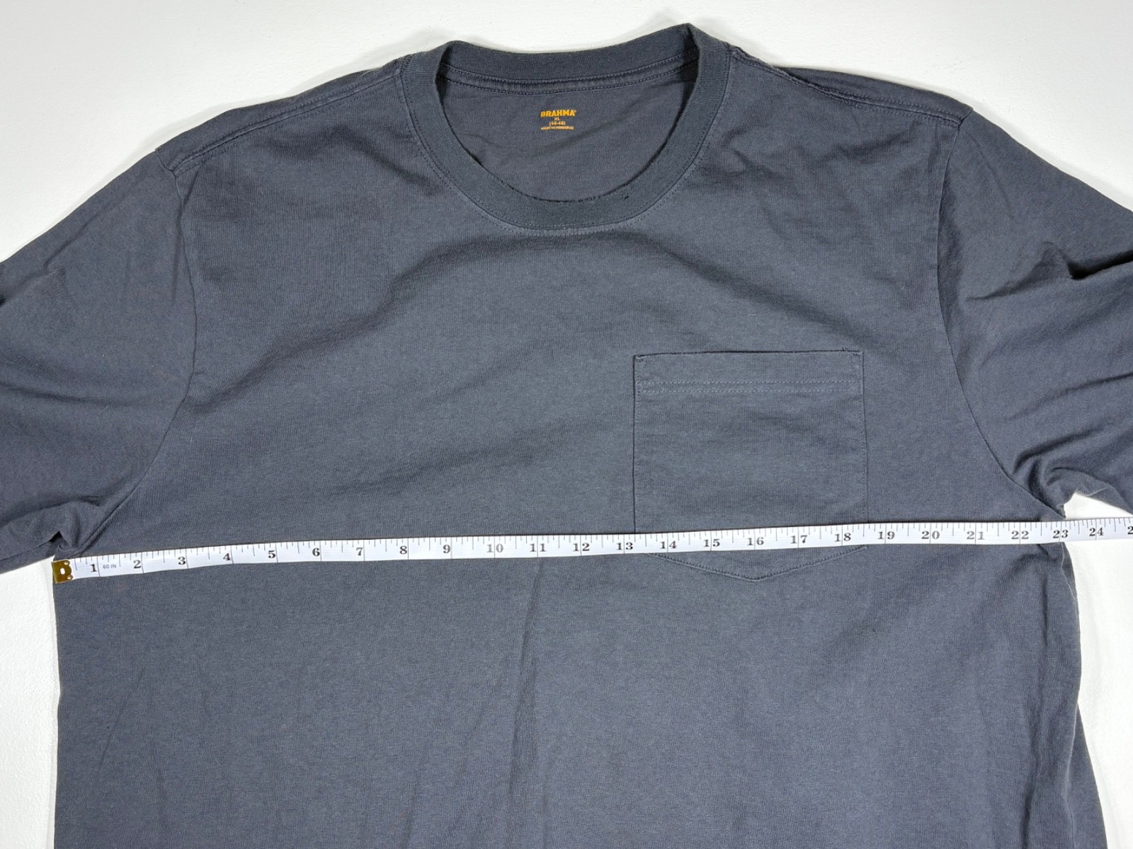 Brahma Pocket T Shirt Men XL Gray Workwear Casual Utility Outdoor Heavy Duty gallery