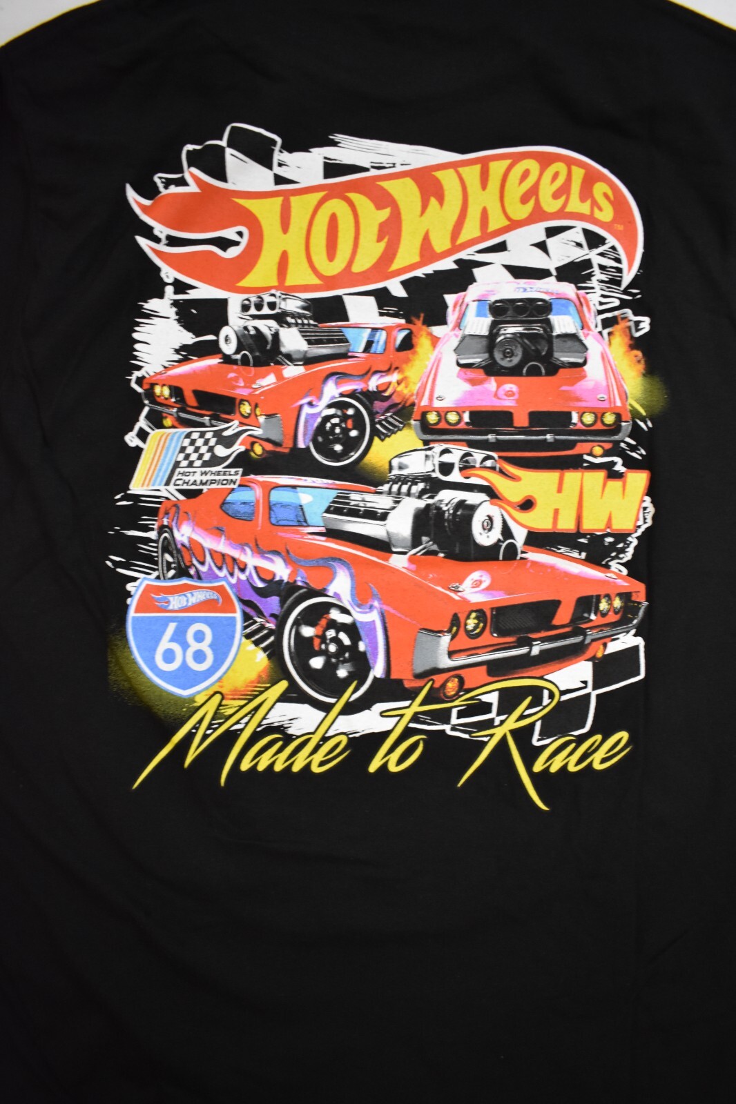 Hot Wheels Mens Made To Race Hot Wheels 68 Black Shirt New S-2XL gallery