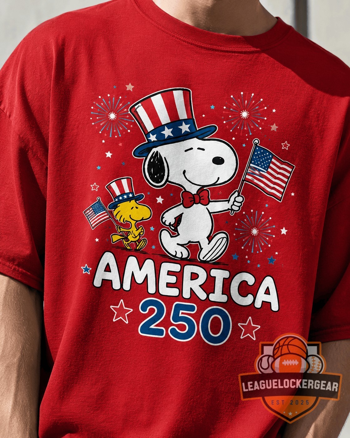 Snoopy Peanuts Gang America 250th Anniversary Unisex S-5XL Shirt TC6 gallery