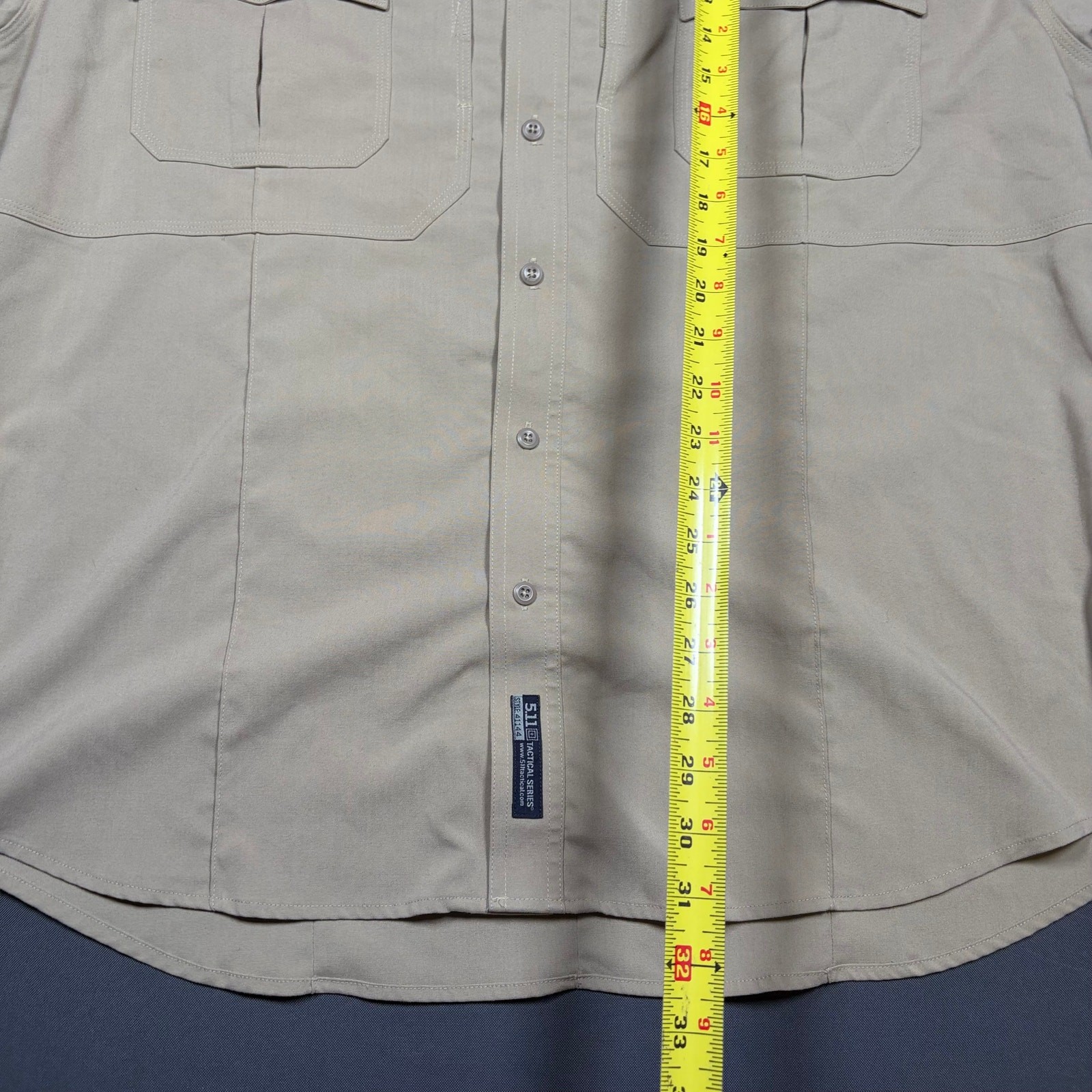 5.11 Tactical Series Shirt 2XL Tan Short Sleeve Cargo Workwear 41144 Gorpcore gallery