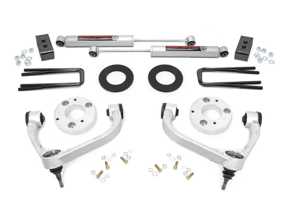 Rough Country 3″ Lift Kit with N3 Shocks & UCA 51014 fits 2009-20 Ford F150