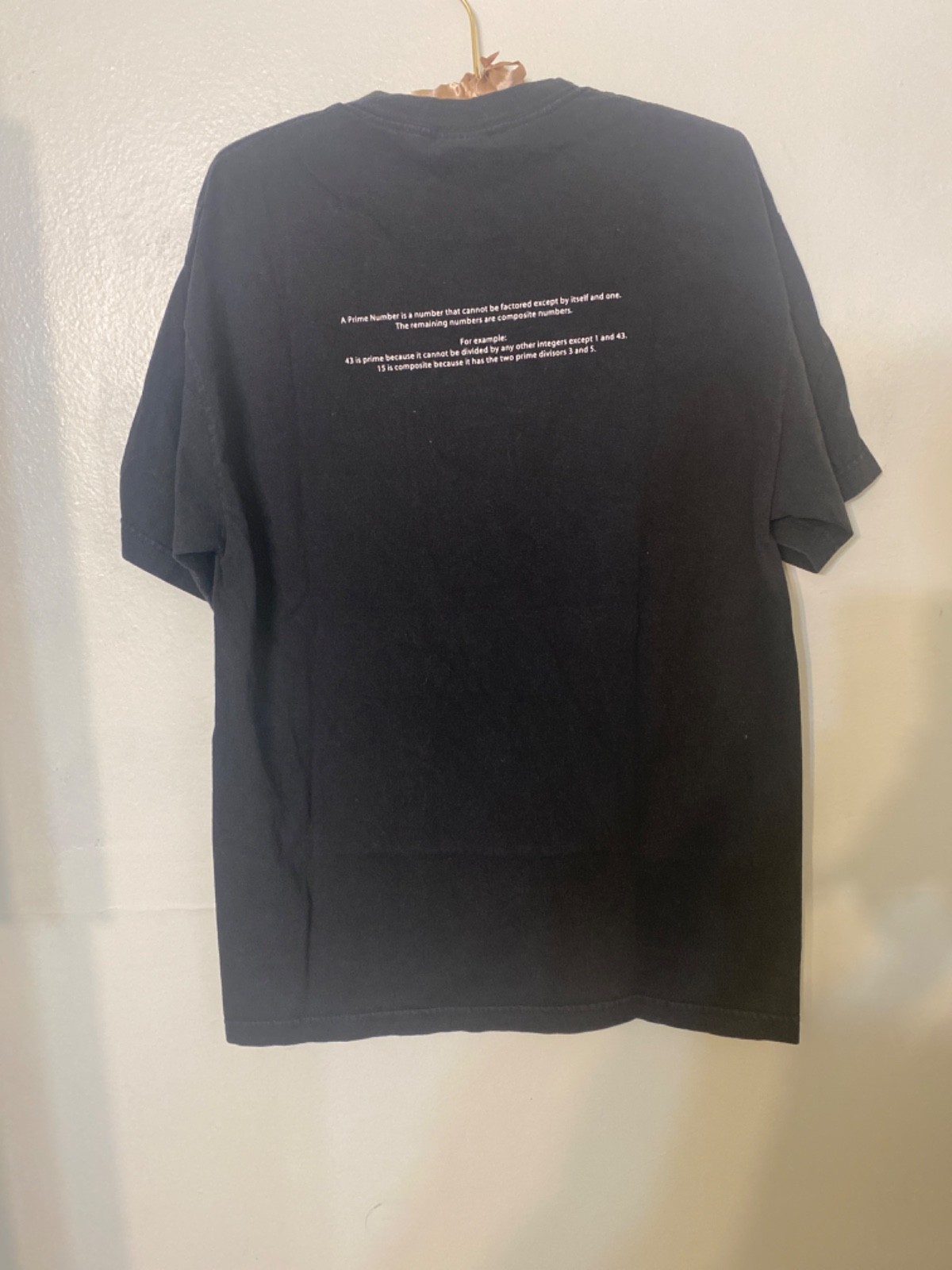 Discovery Channel store t shirt washed black large prime number joke tee gallery