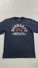 Carhartt Blue Long Sleeve Tractor Graphic T-Shirt Size Medium