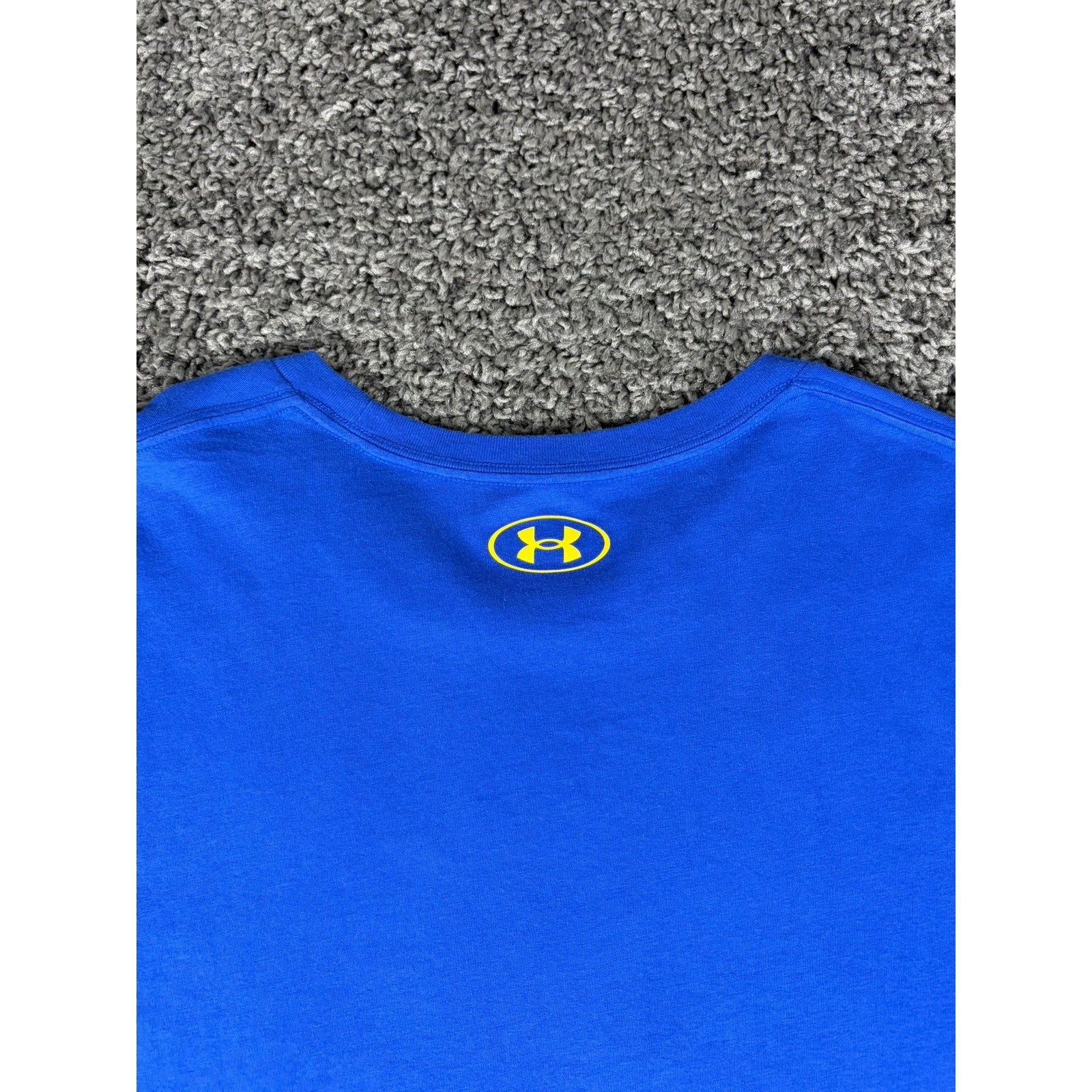Under Armour Mens XXL Blue Basketball Graphic Loose Fit Short Sleeve T-Shirt gallery