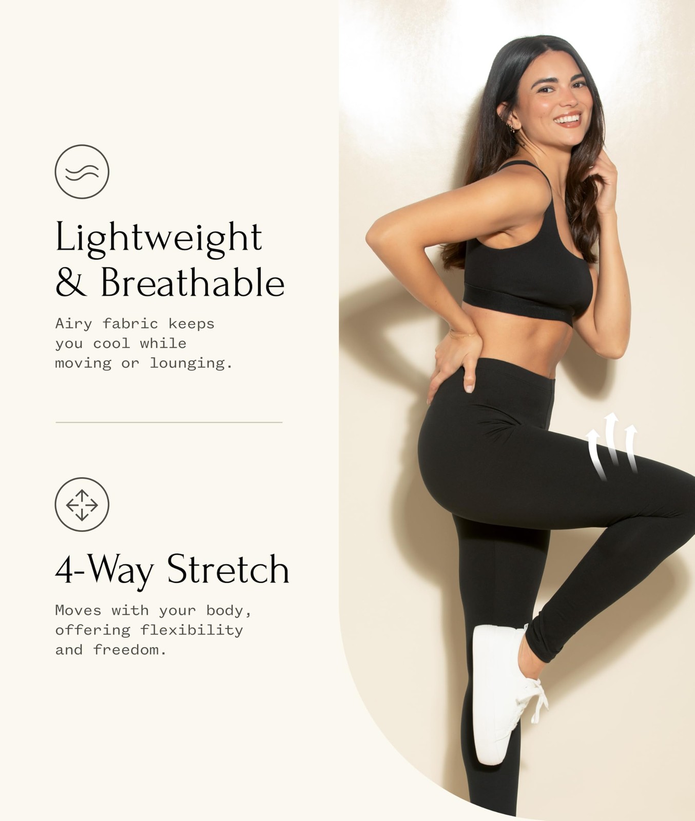 Velvety Super Soft Lightweight Leggings 2-Pack - for Women - Yoga Pants, Work... gallery