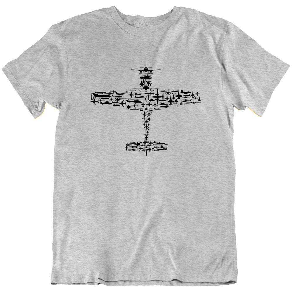 Aviation T-Shirt Fighter Jet Airplane Pilot Gift Military Aircraft Graphic Tee gallery