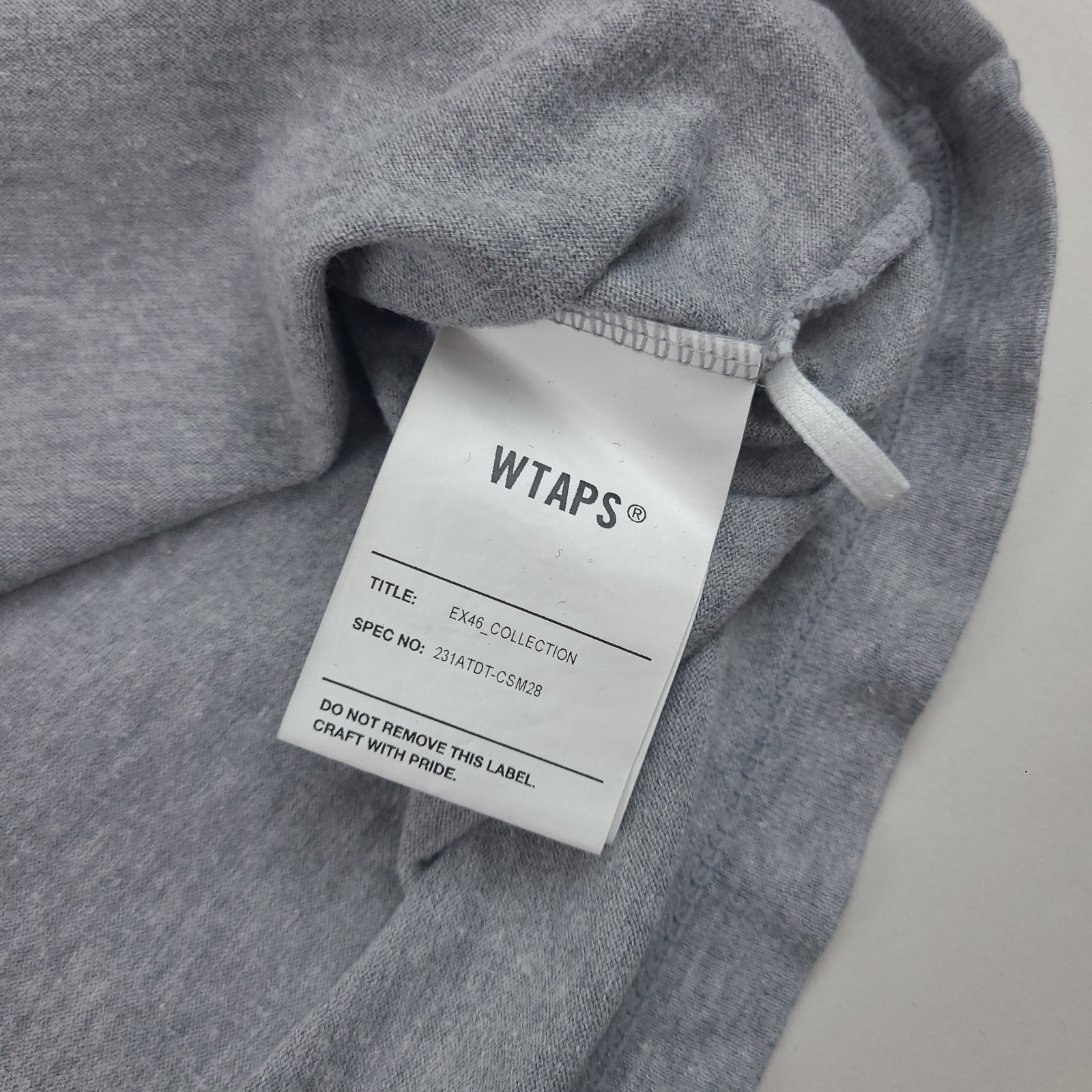 WTAPS Shirt Mens Size 2 Gray Relaxed Oversized Fit Embroidered Made in Japan gallery