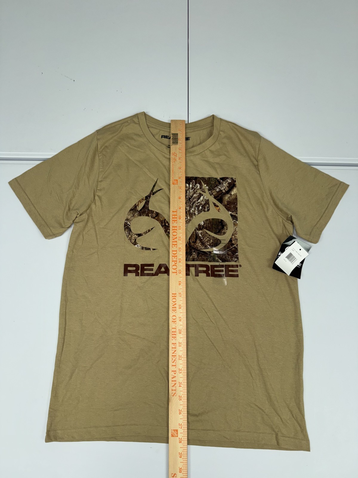 Realtree Shirt Men's Brown Camo Antler Logo Hunting Outdoor Graphic Tee Pick Siz gallery