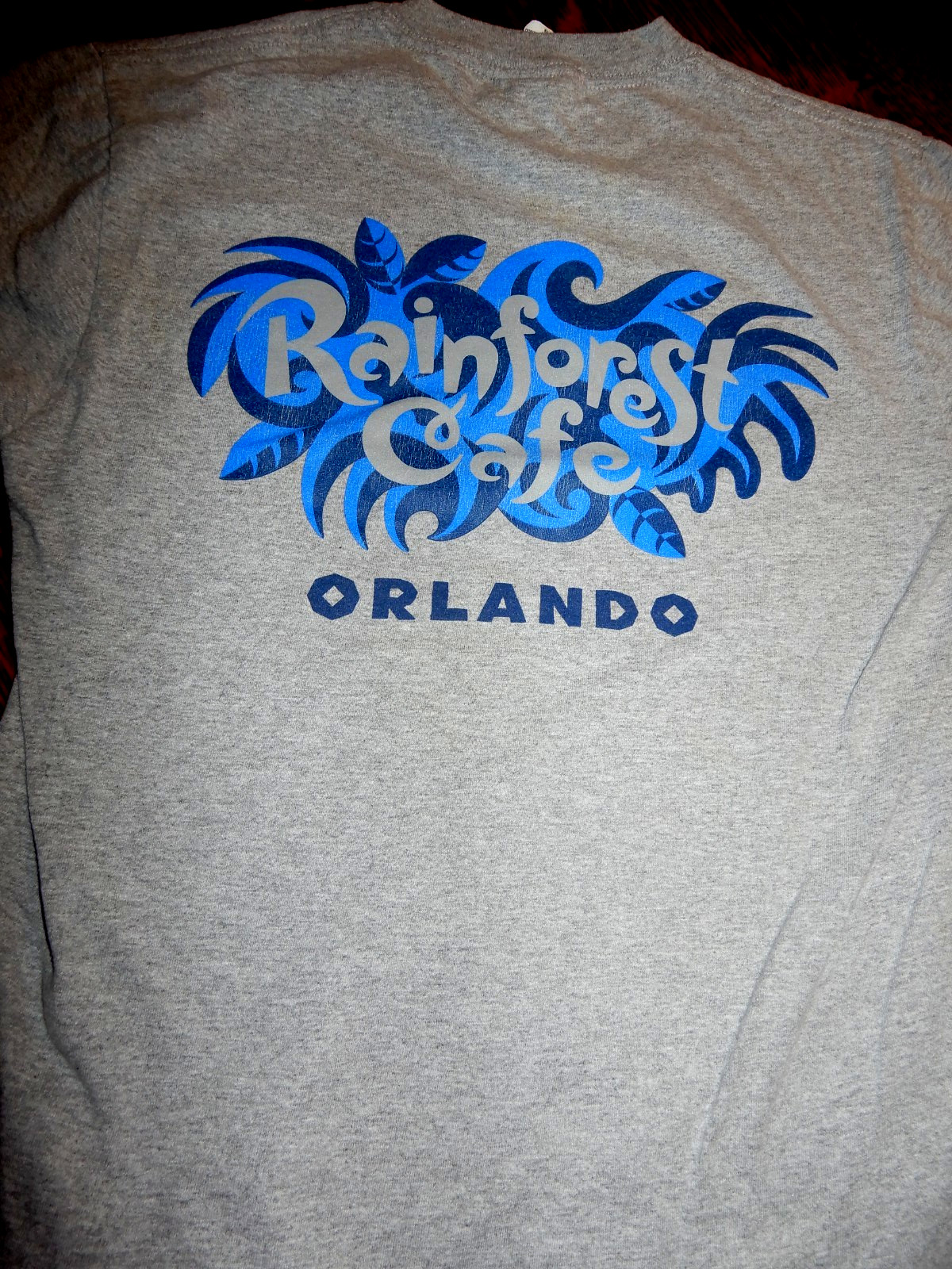 Vintage Small T Shirt Rainforest Cafe Orlando Grey gallery