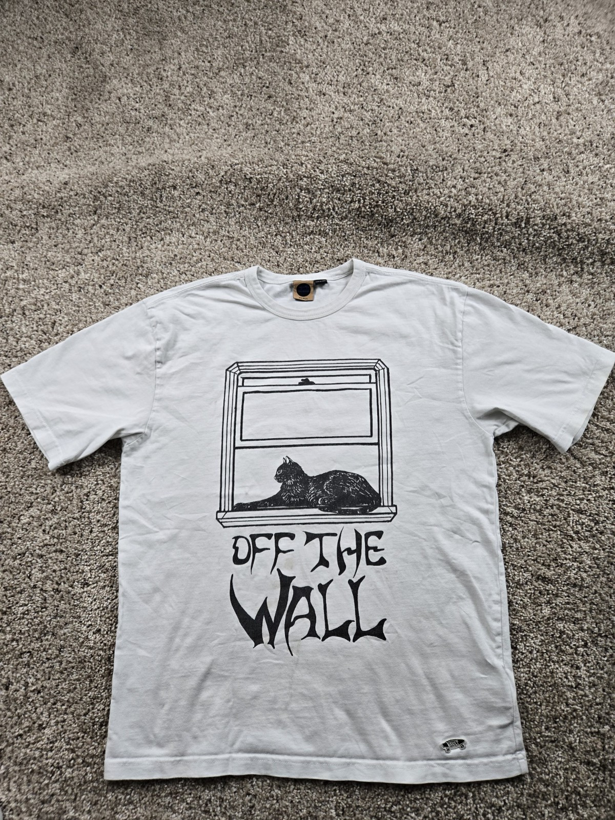 Vans Taka Hayashi Perched T Shirt Small Mens White Short Sleeve Distressed gallery