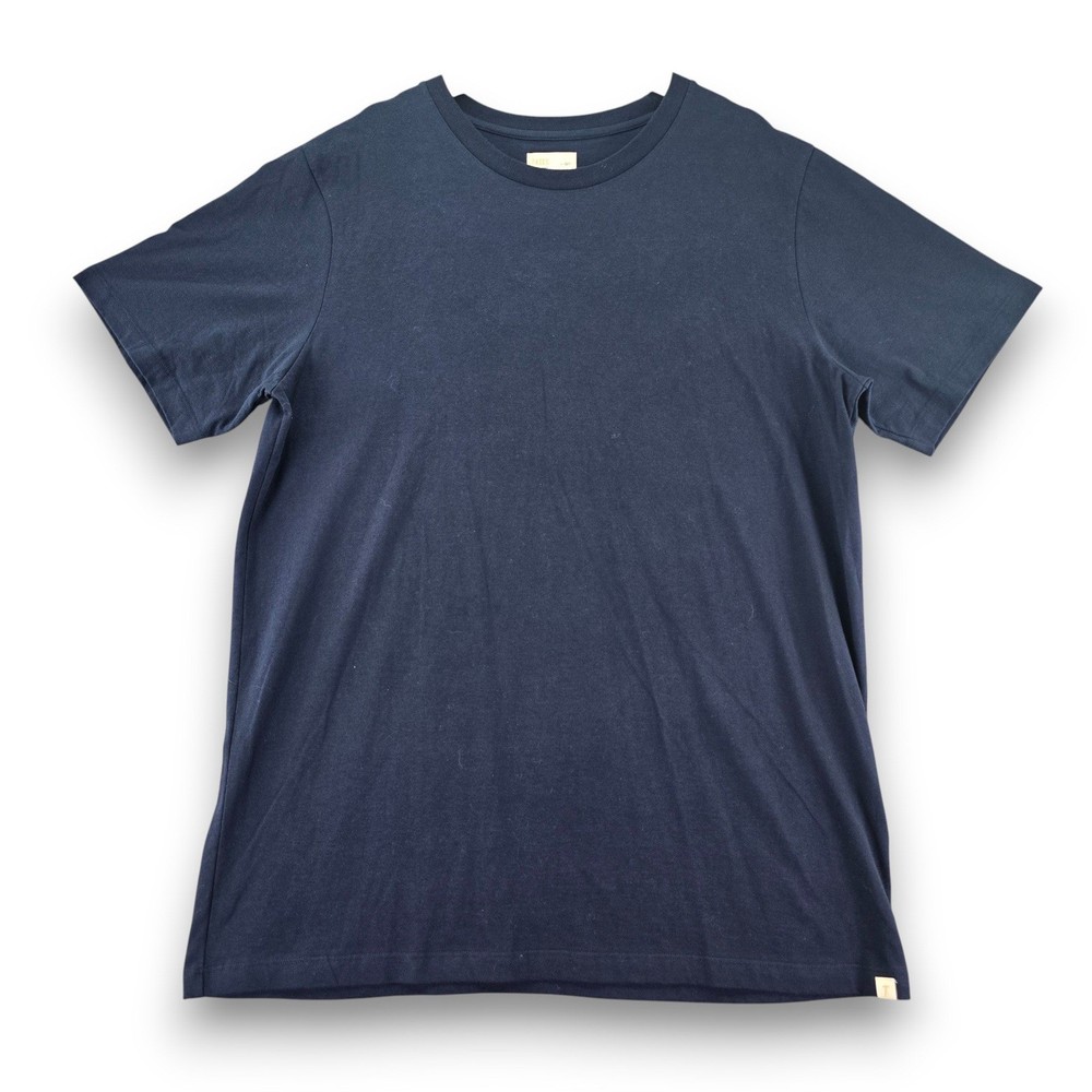 TKees Mens Navy Blue Cotton Crew Neck Short Sleeve T Shirt Size -0-1- (2XL)