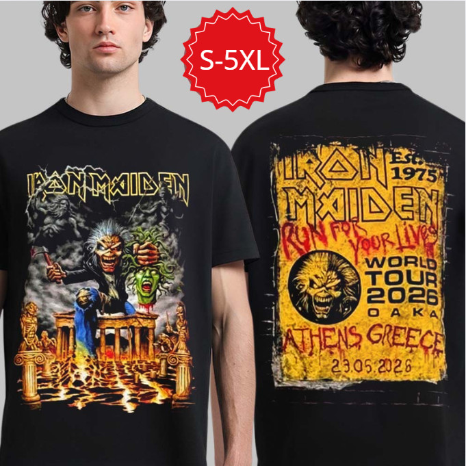 Run For Your Lives World Tour 2026 T-Shirt Heavy Metal Rock Band Reprint gallery