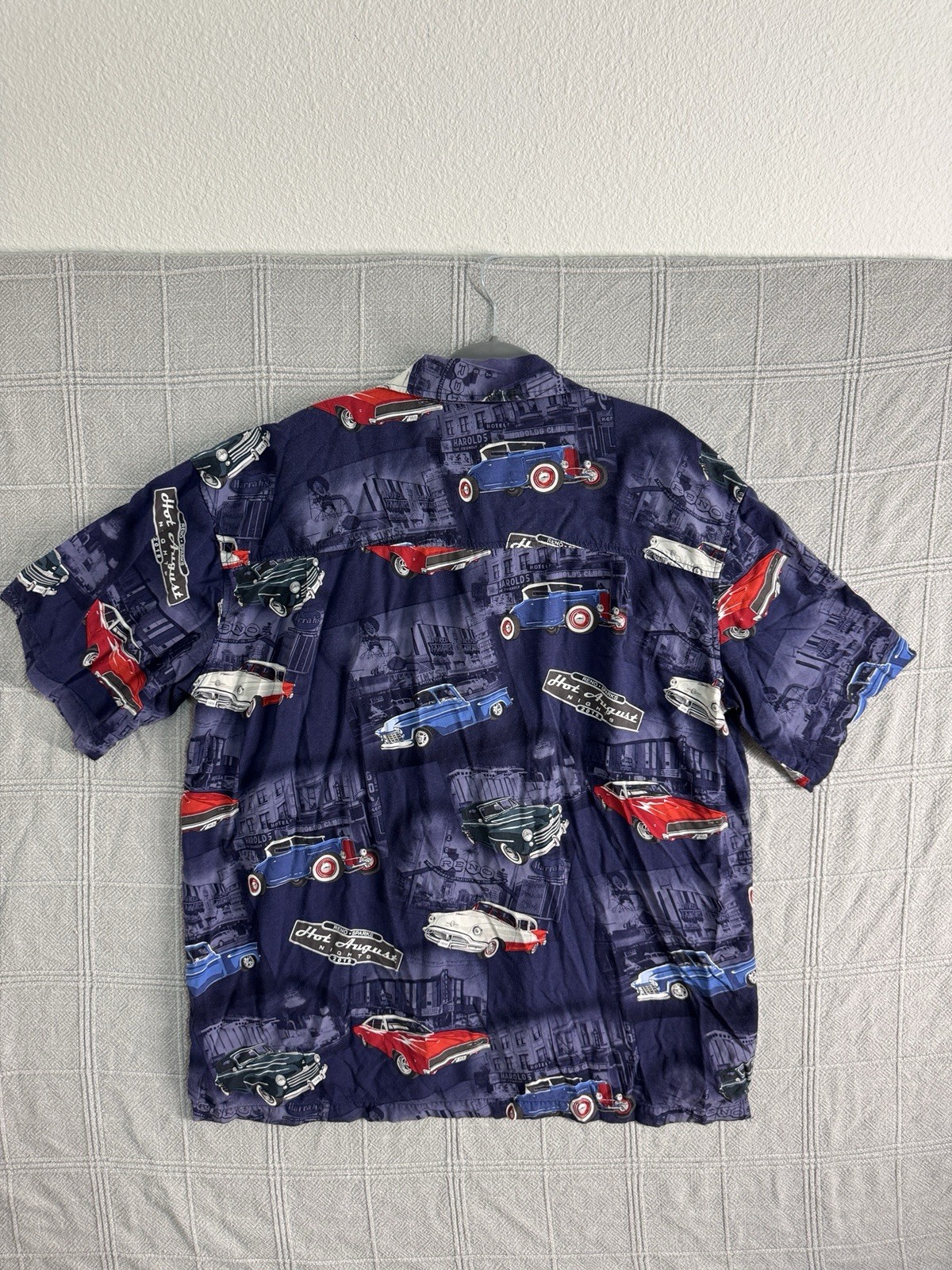 Reno Hot August Nights 2018 David Carey GM Classic Cars ButtonUp Shirt Men XL gallery