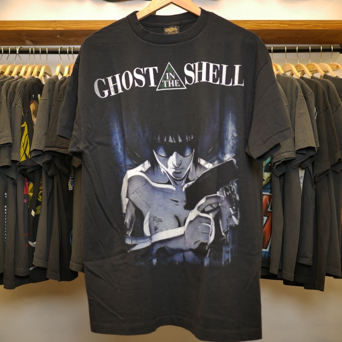 90s Retro style Ghost In The Shell Anime Rare Design Black T shirt NH28795 gallery
