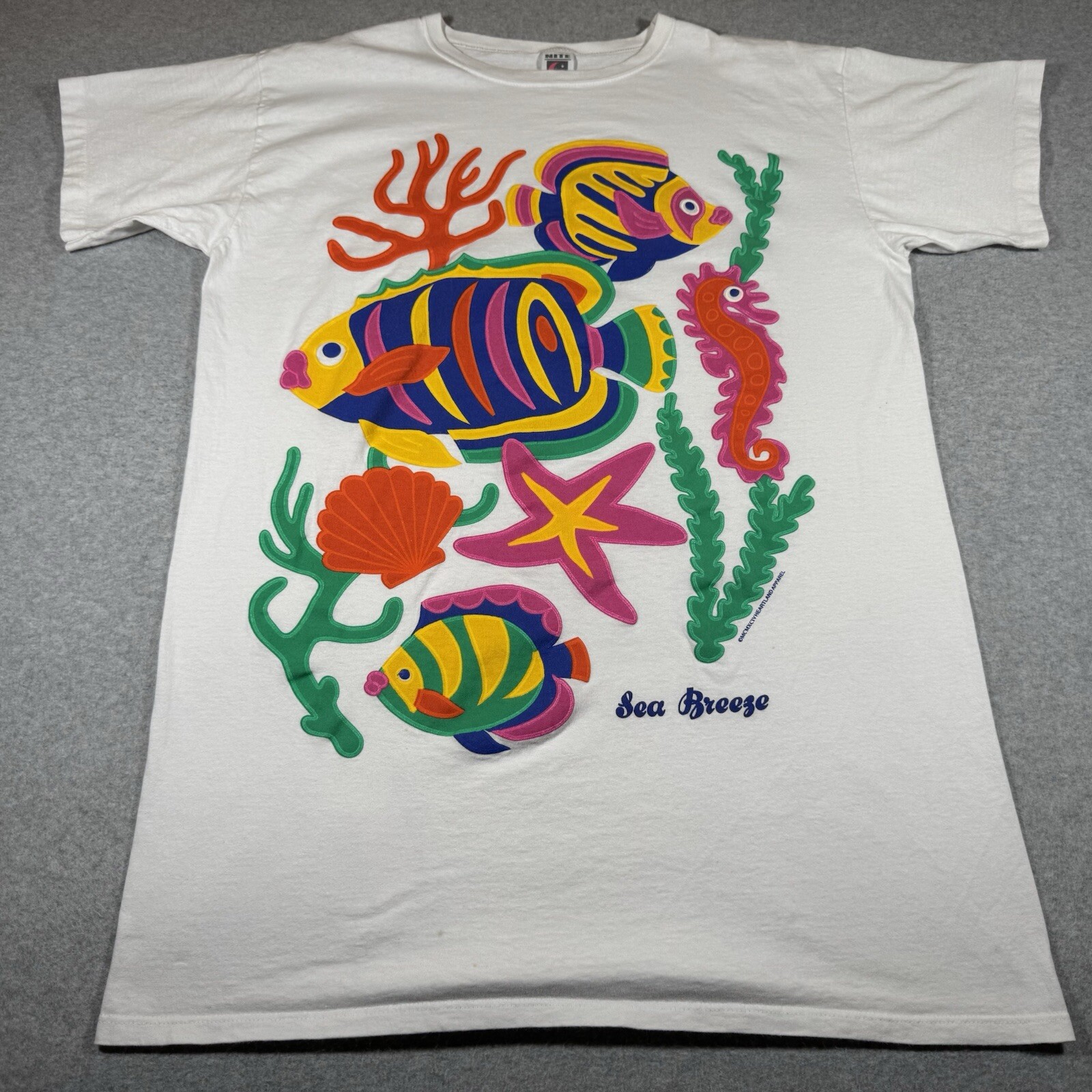 Vintage Nite Shirt Adult One Size fits All Made in USA Fish Tropical Casual gallery