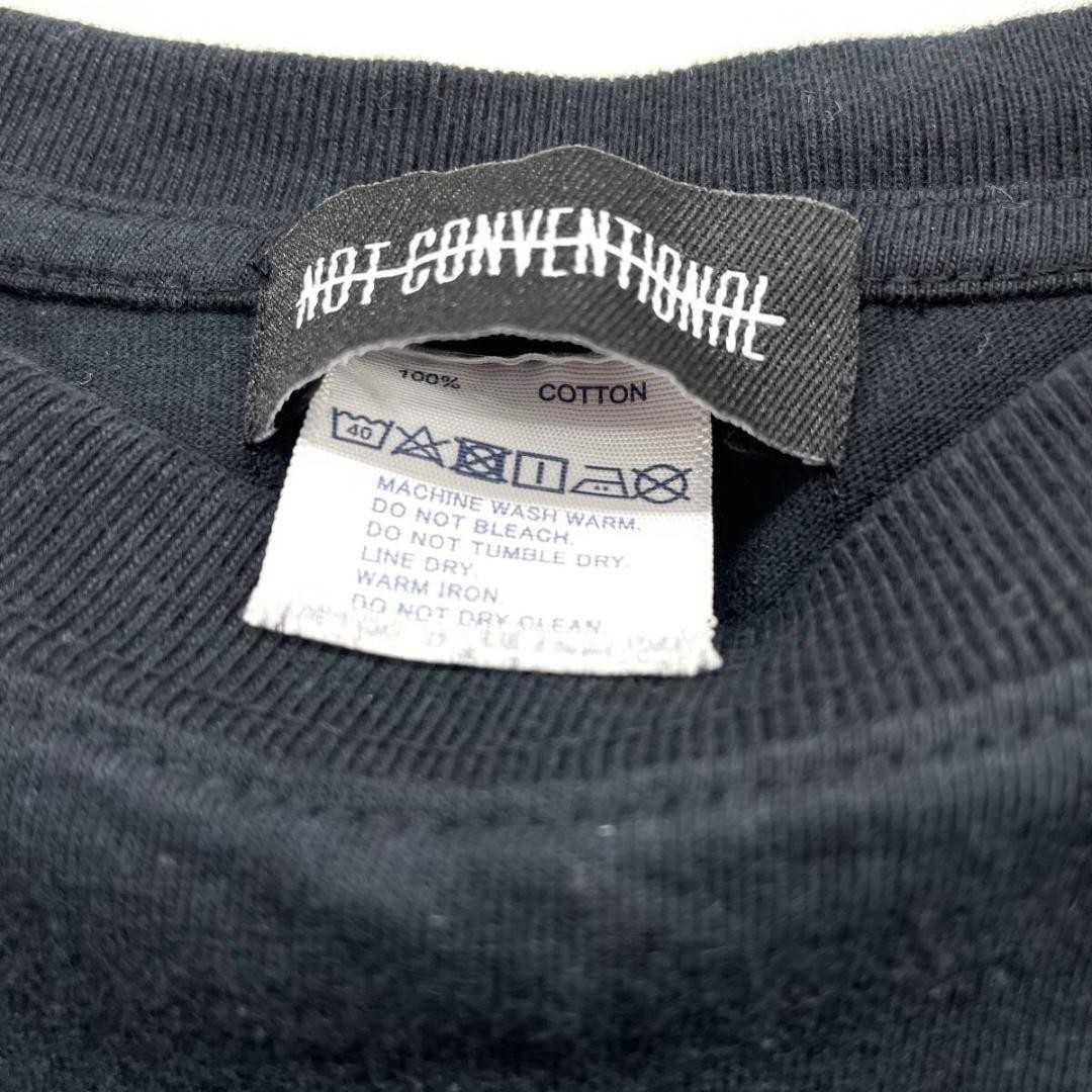 NOT CONVENTIONAL Graphic T-Shirt Black Free Size KZ9231 gallery
