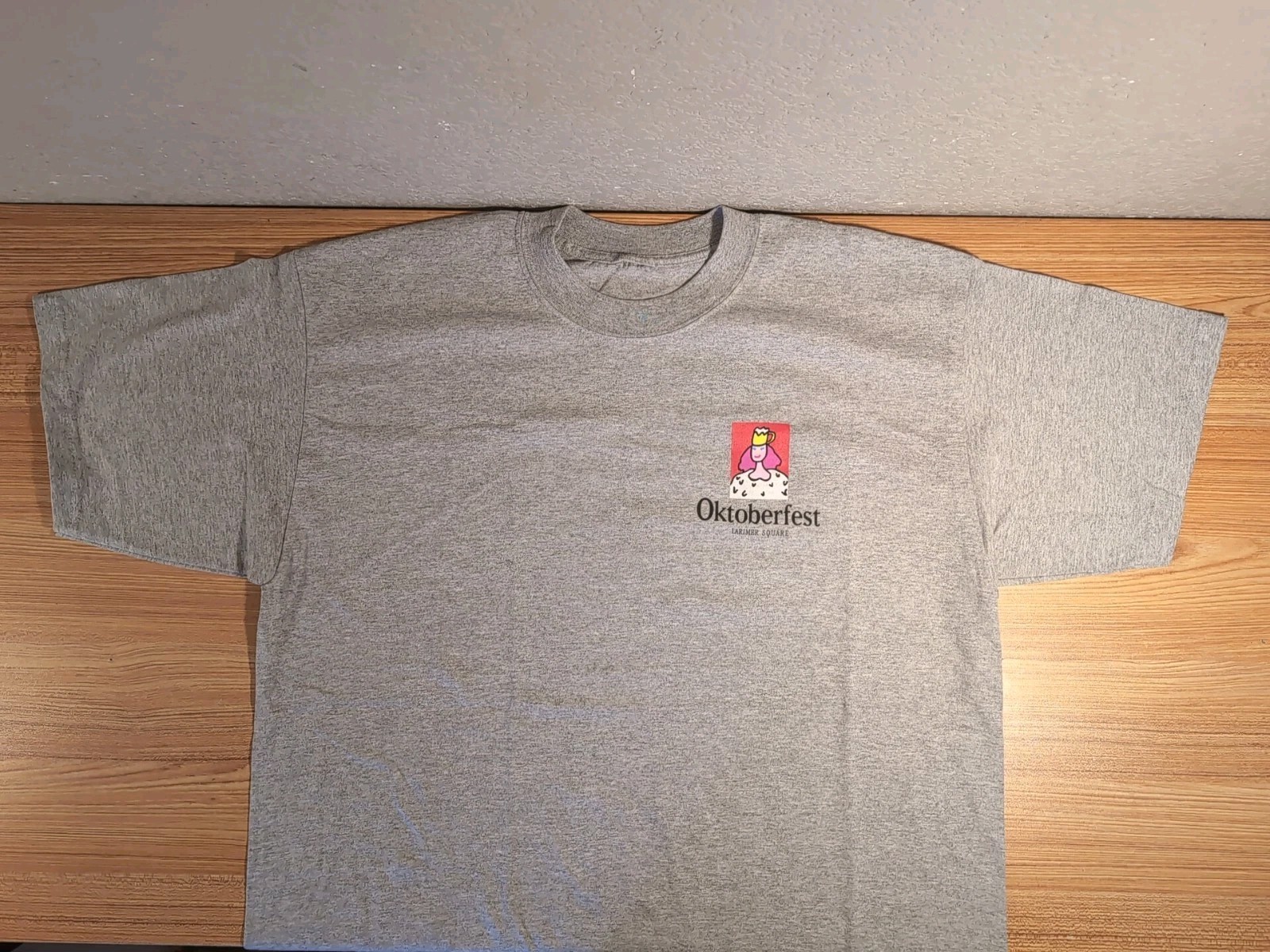 Vintage Gray T-Shirt LARIMIER SQUARE OKTOBERFEST 1998 Denver CO NEW NO TAG gallery