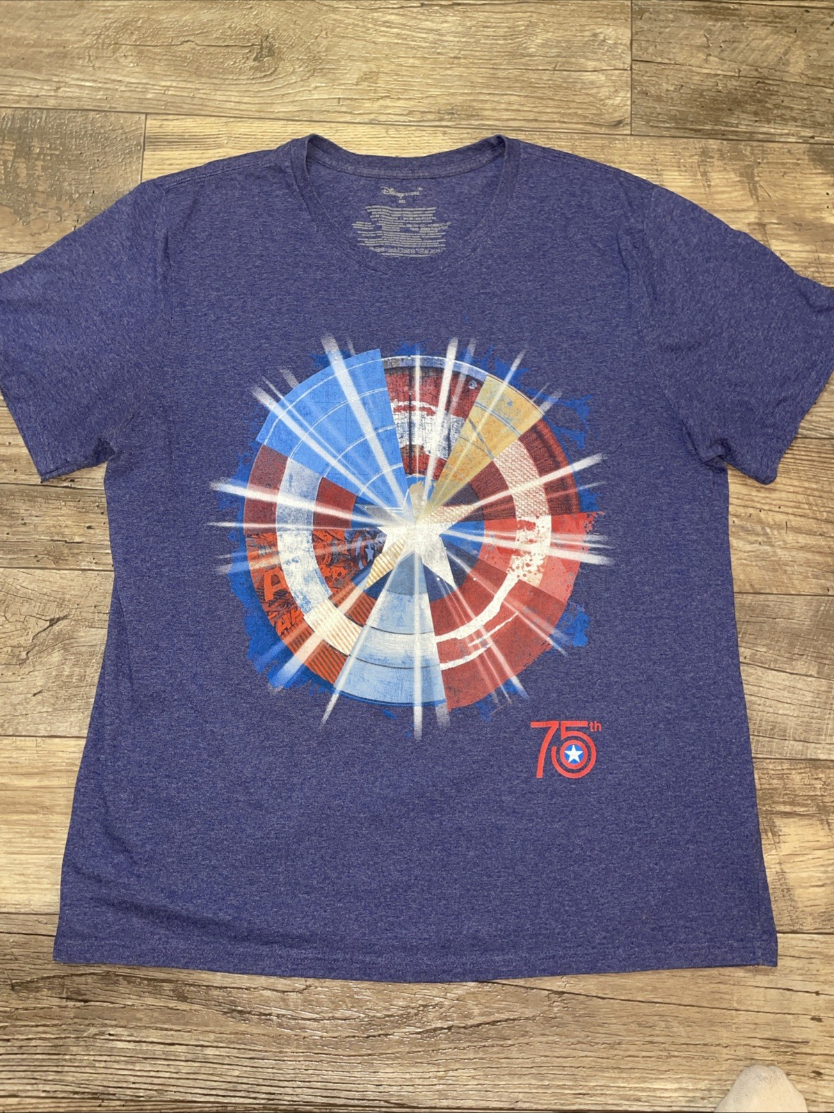 Marvel Captain America 75th Anniversary T-Shirt Disney Store Men’s Size 2XL gallery