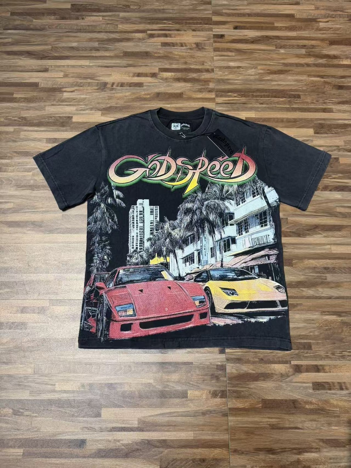 26SS Godspeed Classic sports car print Tee Mens Short Sleeve T-shirt gallery