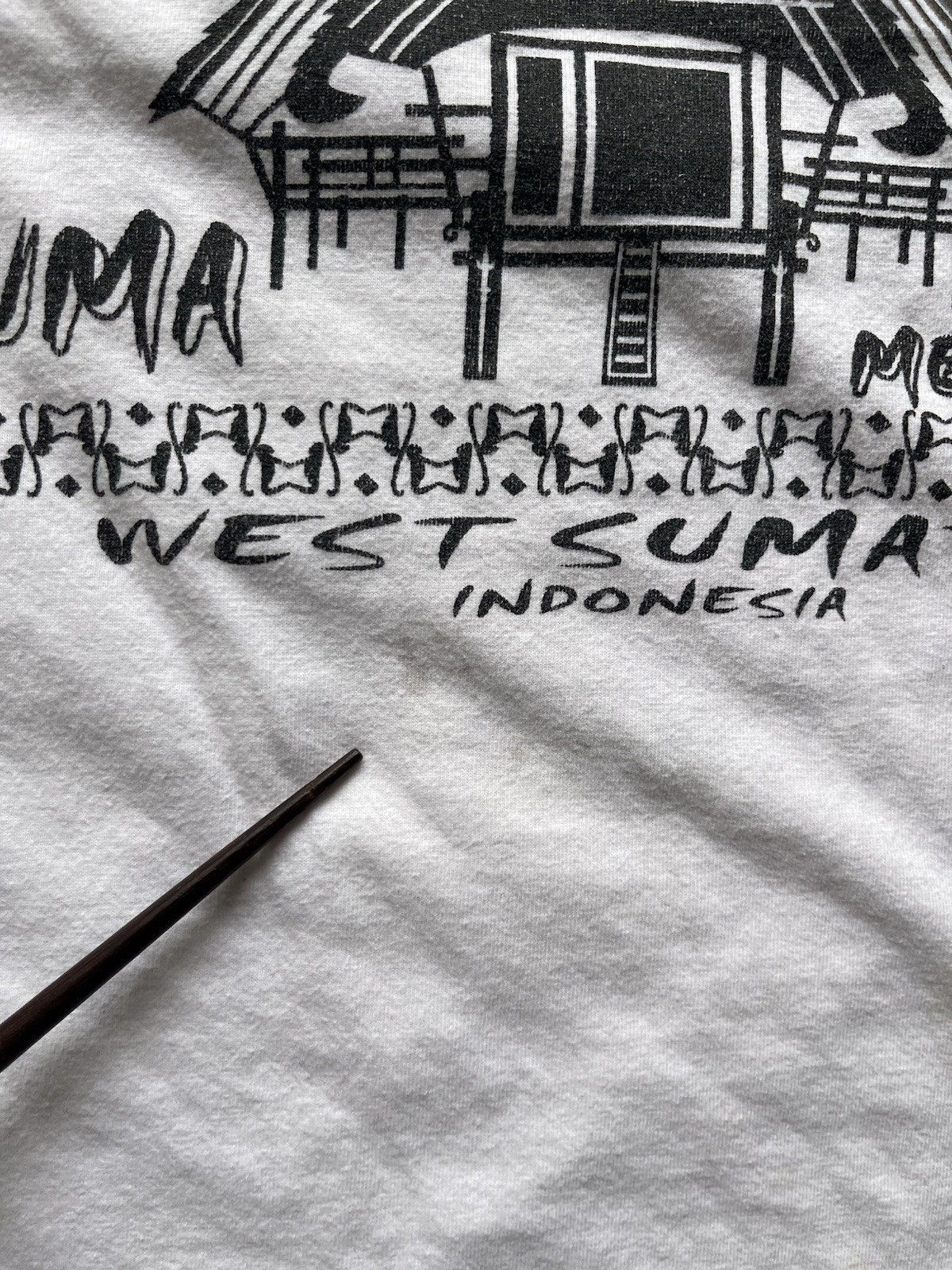 Men's Sumatra T-Shirt White Indonesia Logo L Surf Beach Holiday Import Trip Gnar gallery