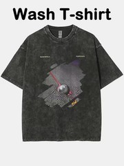 Washed T-Shirt, Tame Impala Currents Men’s Front Print, Spring/ Summer Washed T