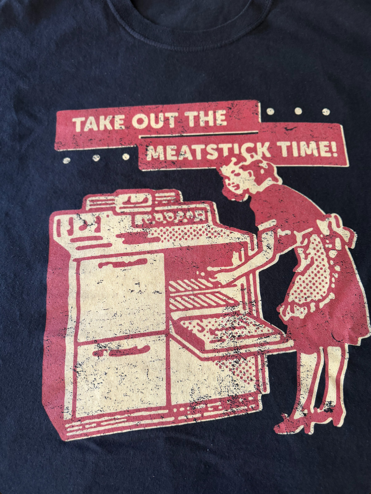 Phish Meatstick Take Out the Meatstick Time Retro Tee Black 2XL Lot Shirt