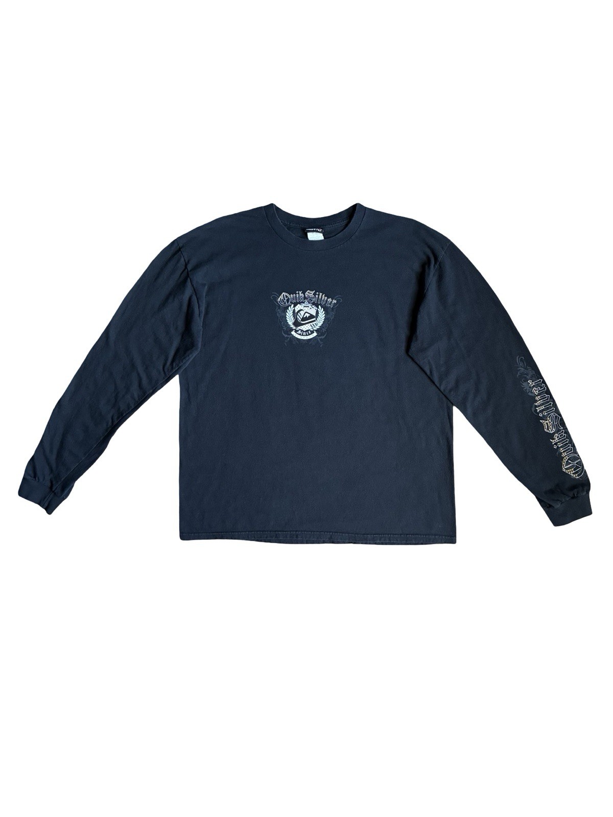 Vintage Y2K Quicksilver Graphic Long Sleeved Surf T-Shirt Size L gallery