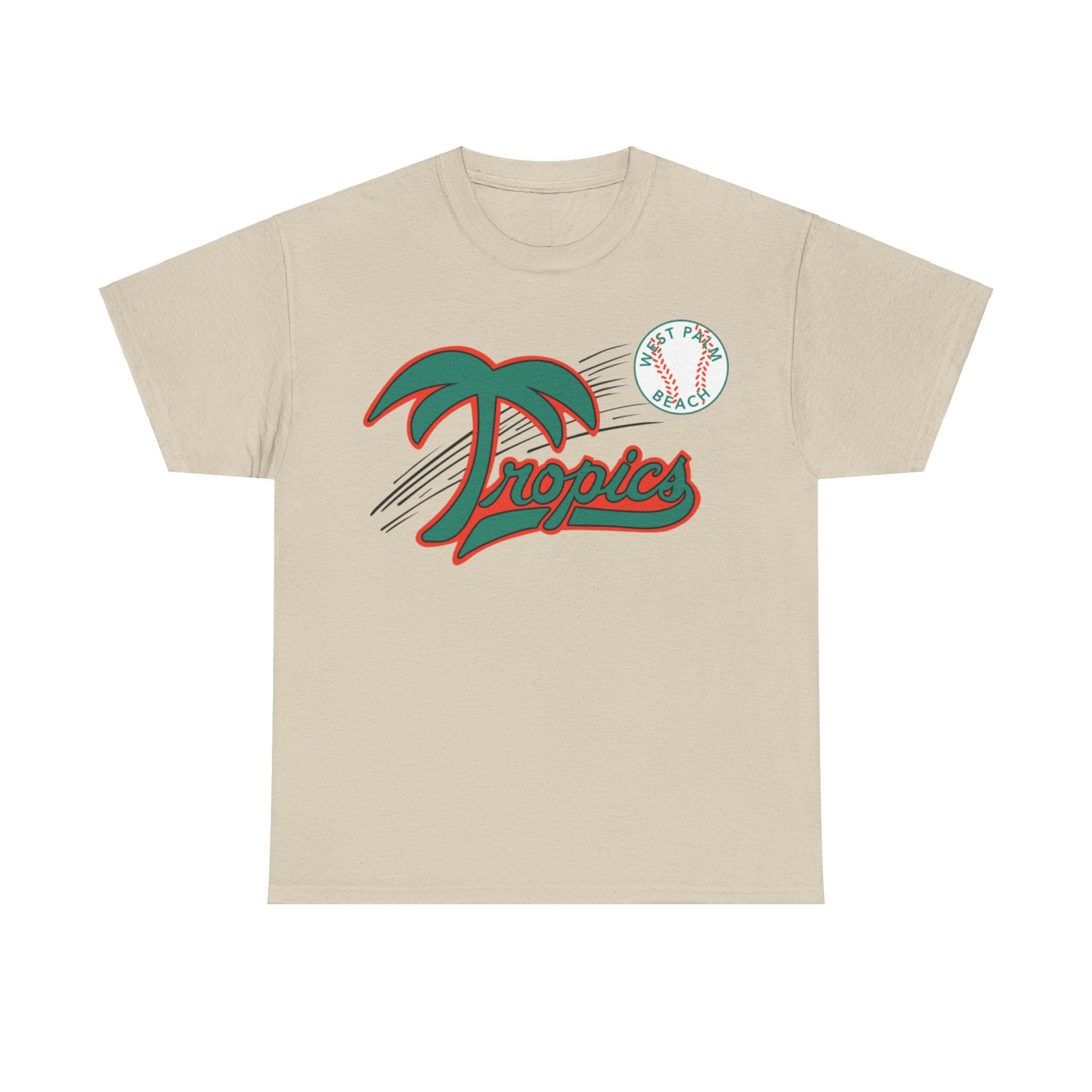 West Palm Beach Tropics Senior Nostalgic Retro Baseball Team T-shirt gallery