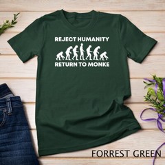Reject Humanity Return To Monke Funny Meme Monkey Evolution Unisex T-shirt