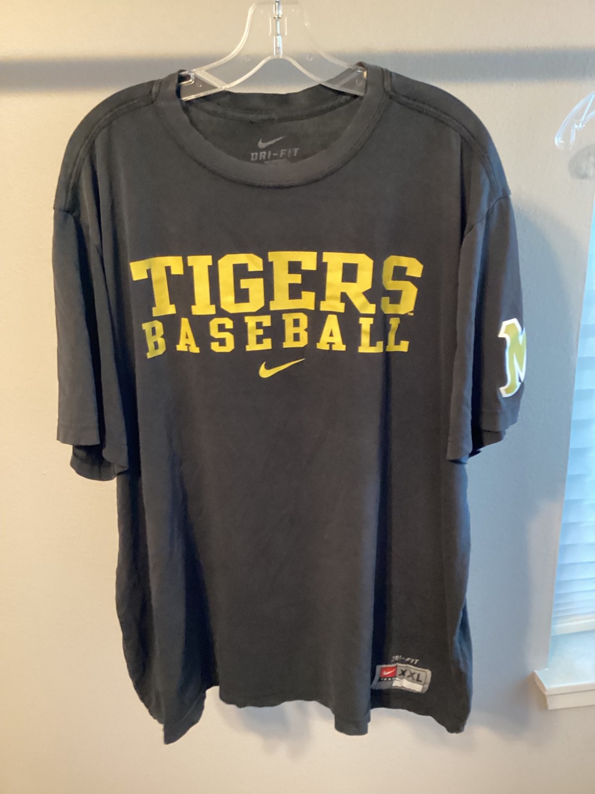 2Xl Nike Dri fit Missouri Tigers college baseball fade soft workout shirt MIZZOU gallery