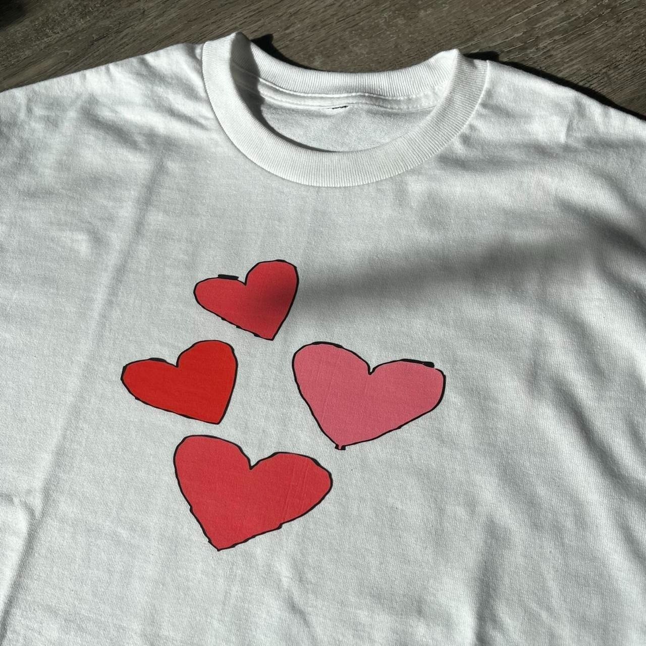 Red and Pink Jaydes Hearts Unisex Tee gallery