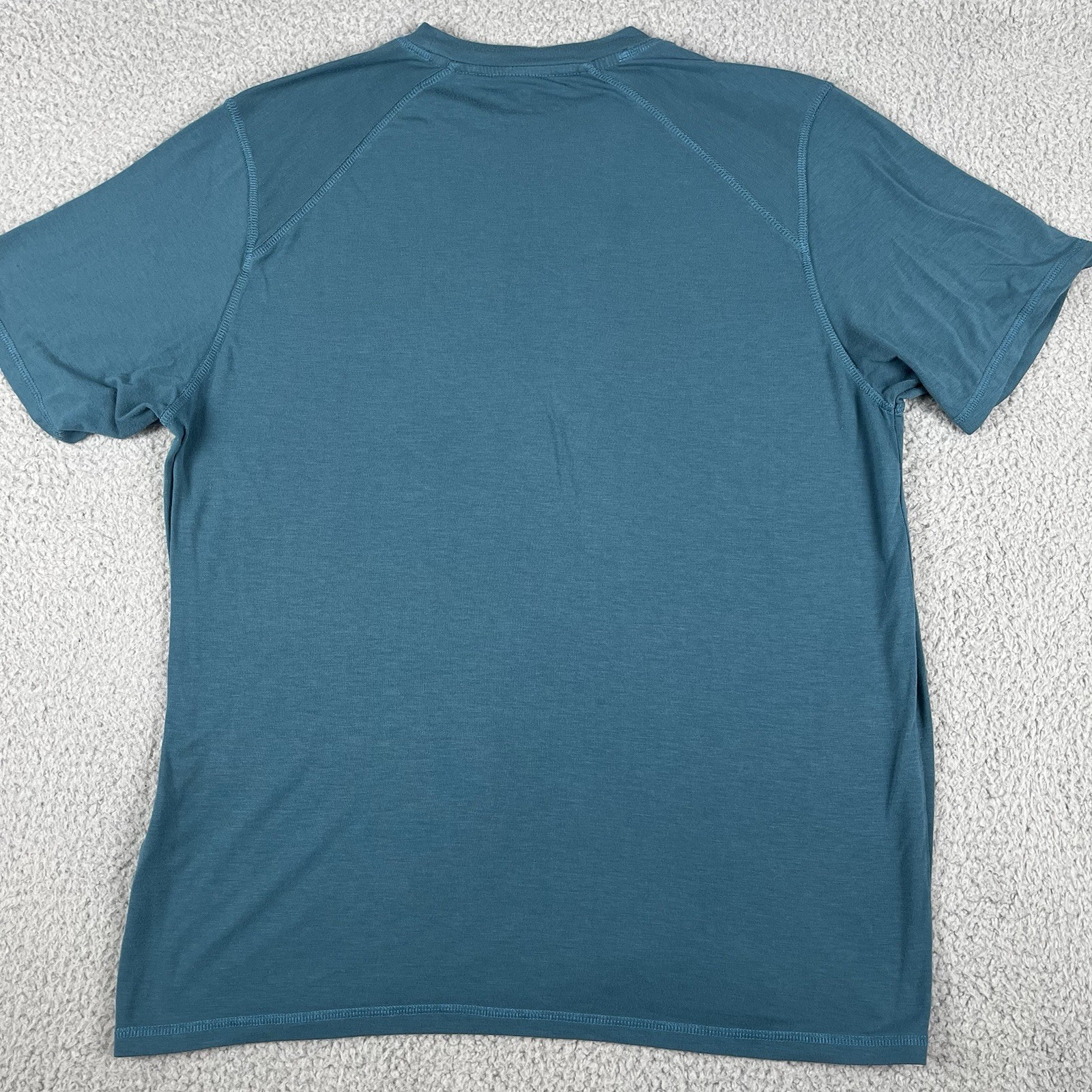 Free Fly Shirt Men Medium Green Bamboo Performance Pocket Crew Neck Short Sleeve gallery