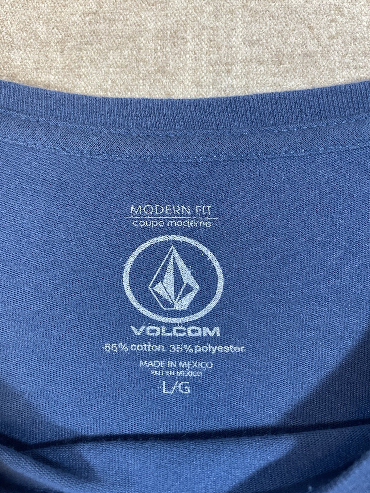 Volcom Stone T-Shirt Blue Men’s Size L Large Geometric Short Sleeve Casual Surf gallery